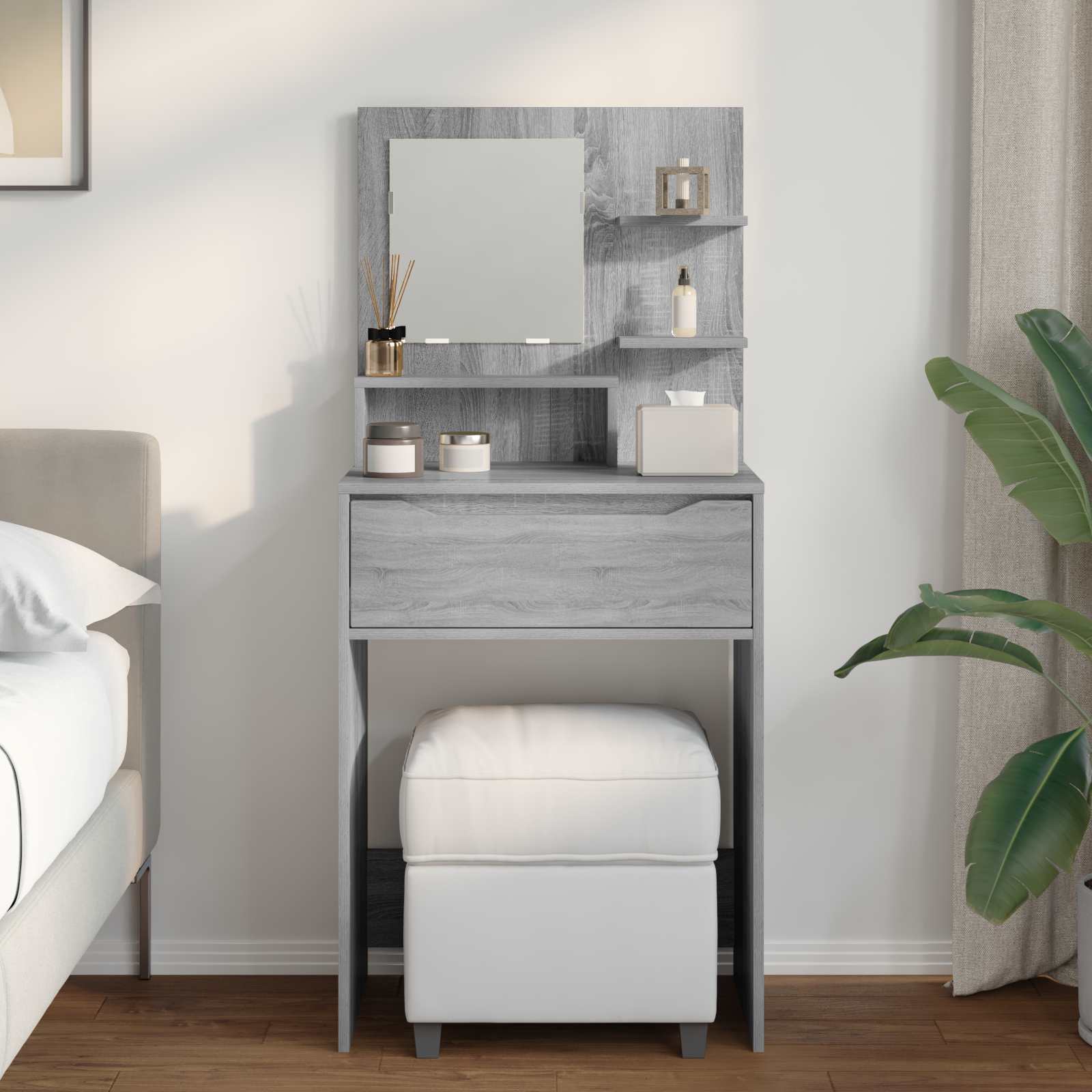 Miegamojo persirengimo stalai Pilkas Sonoma 80 x 39,6 x 135 cm