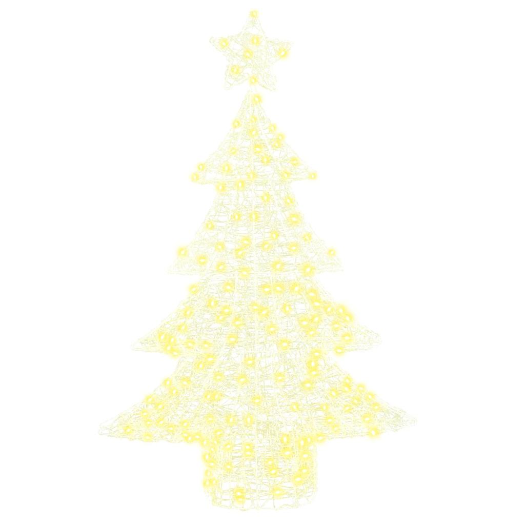 Kalėdų eglutė su 100 LED Šilta balta 120 cm Akrilas