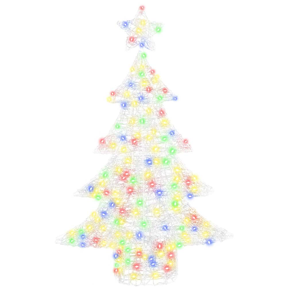 Kalėdų eglutė su 100 LED Įvairiaspalvis 120 cm Akrilas