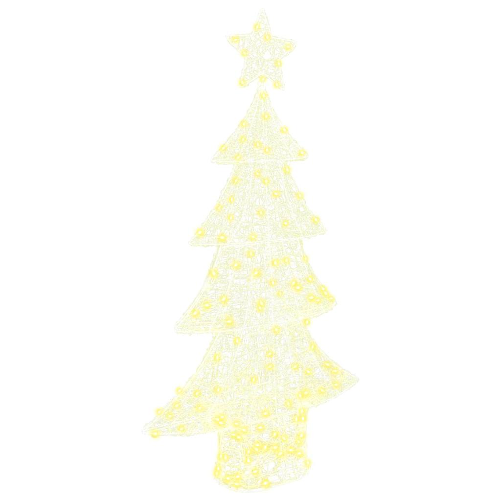 Kalėdų eglutė su 160 LED Šilta balta 150 cm Akrilas