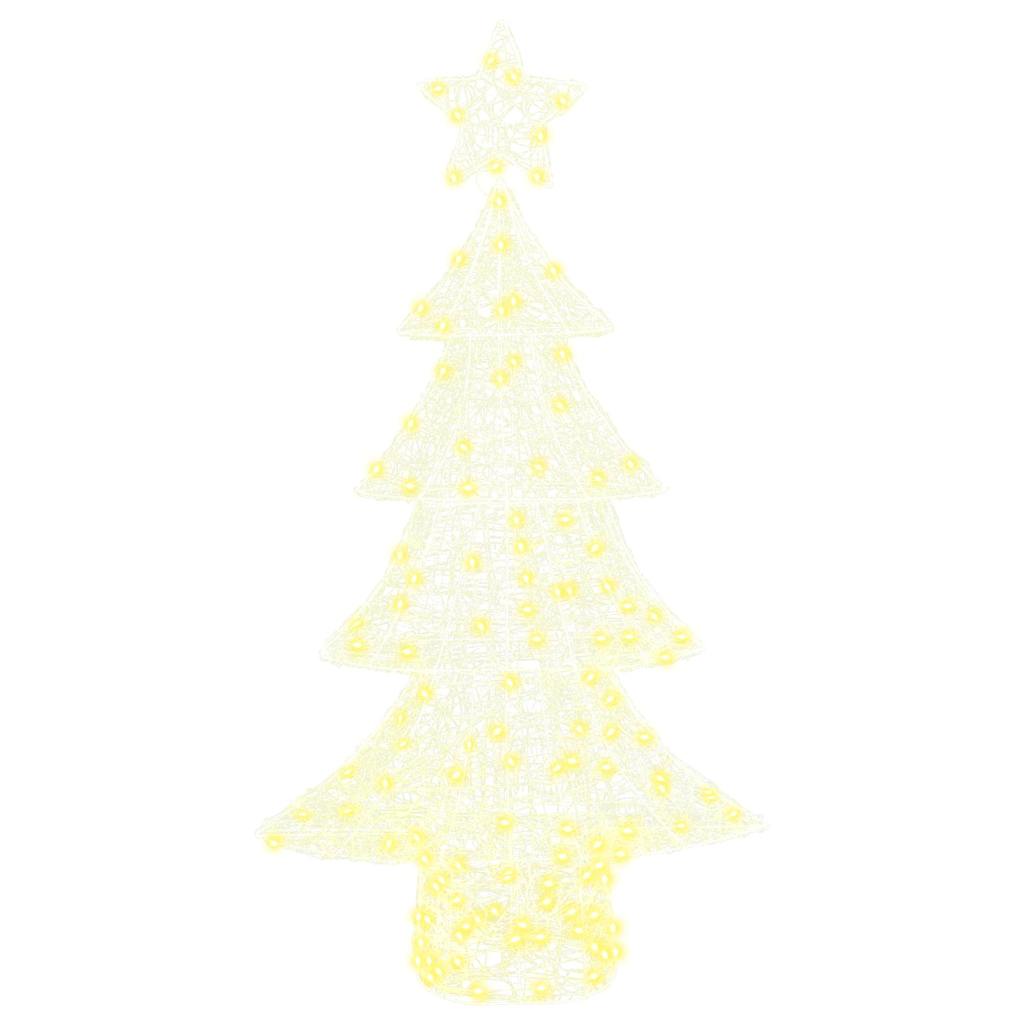 Kalėdų eglutė su 160 LED Šilta balta 150 cm Akrilas