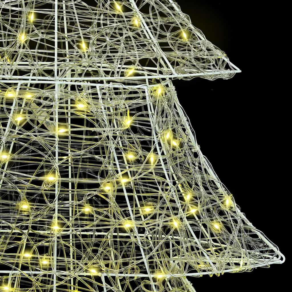 Christmas Tree with 240 LED Warm White 180 cm Acrylic