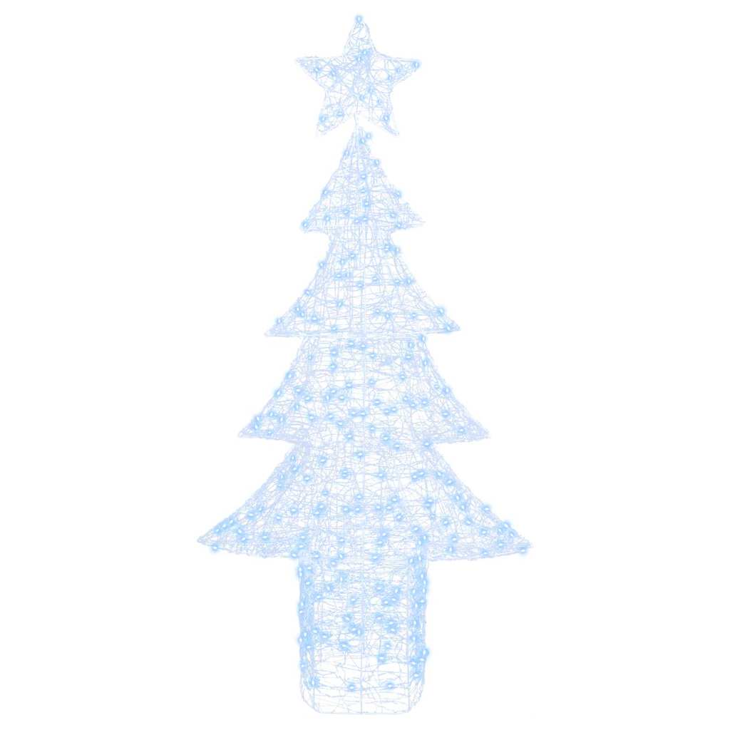Ziemassvētku eglīte ar 240 LED lampiņām, vēsi balta, 180 cm, akrils