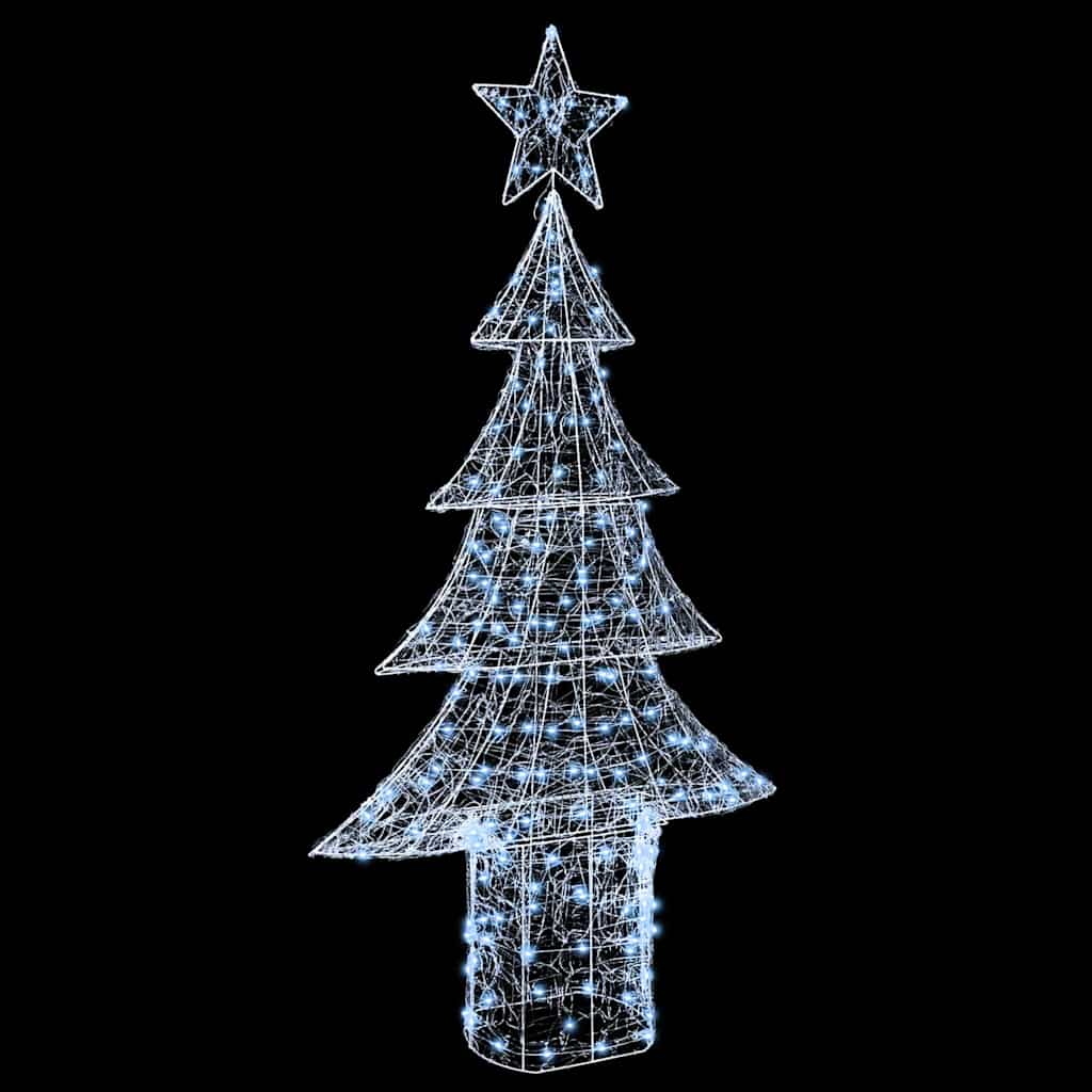 Ziemassvētku eglīte ar 240 LED lampiņām, vēsi balta, 180 cm, akrils