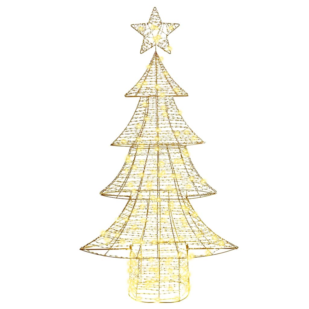 Ziemassvētku egle ar 160 LED silti baltām lampiņām 151 cm PET