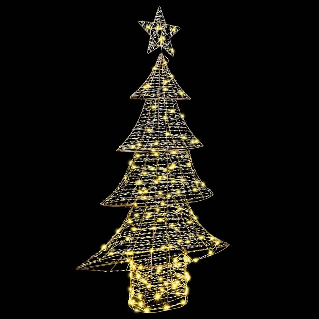 Ziemassvētku egle ar 160 LED silti baltām lampiņām 151 cm PET