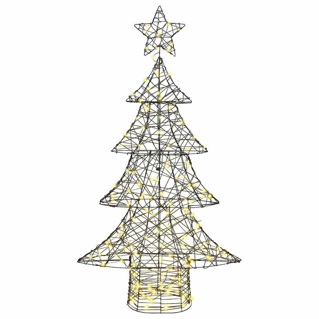 Kalėdų eglutė su 160 LED Šilta balta 150 cm Ratanas