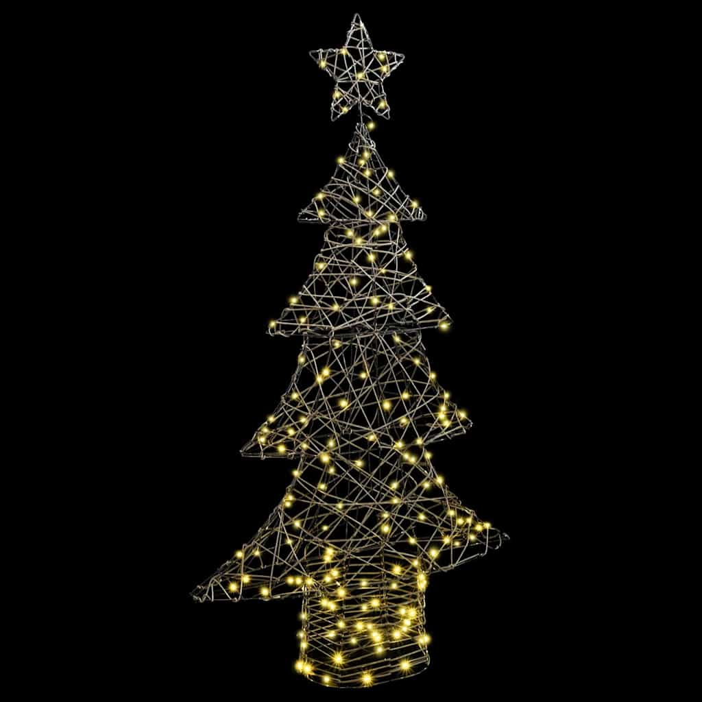 Kalėdų eglutė su 160 LED Šilta balta 150 cm Ratanas