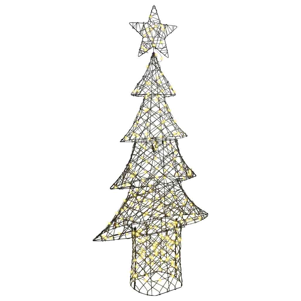 Ziemassvētku eglīte ar 240 LED silti baltām 180 cm rotangpalma