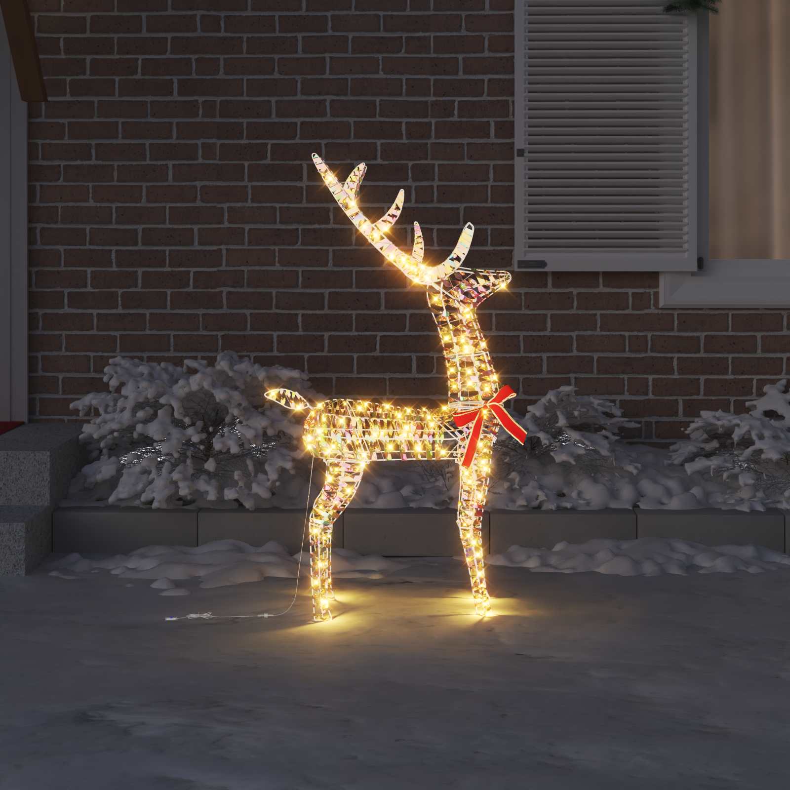 3D Elnias 140 LED Šilta balta 128 cm PET