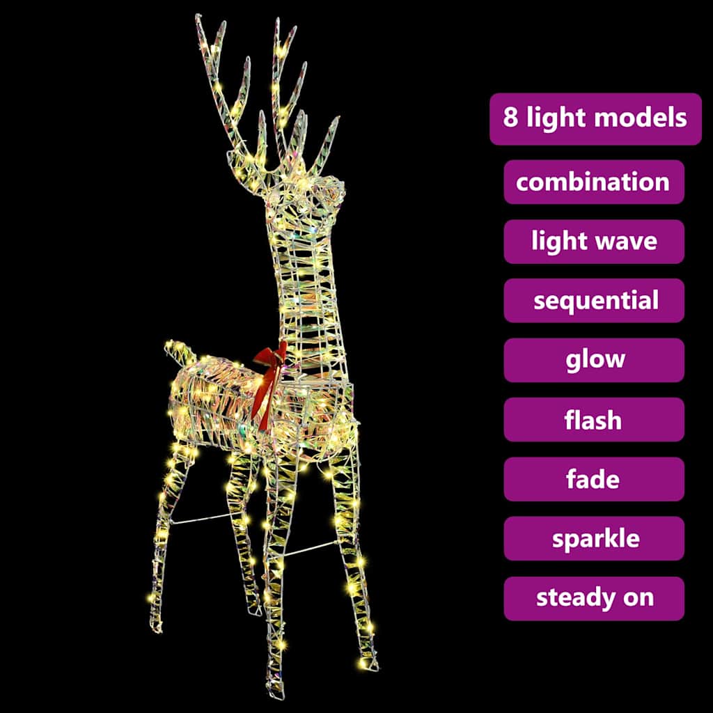 3D Elnias 140 LED Šilta balta 128 cm PET