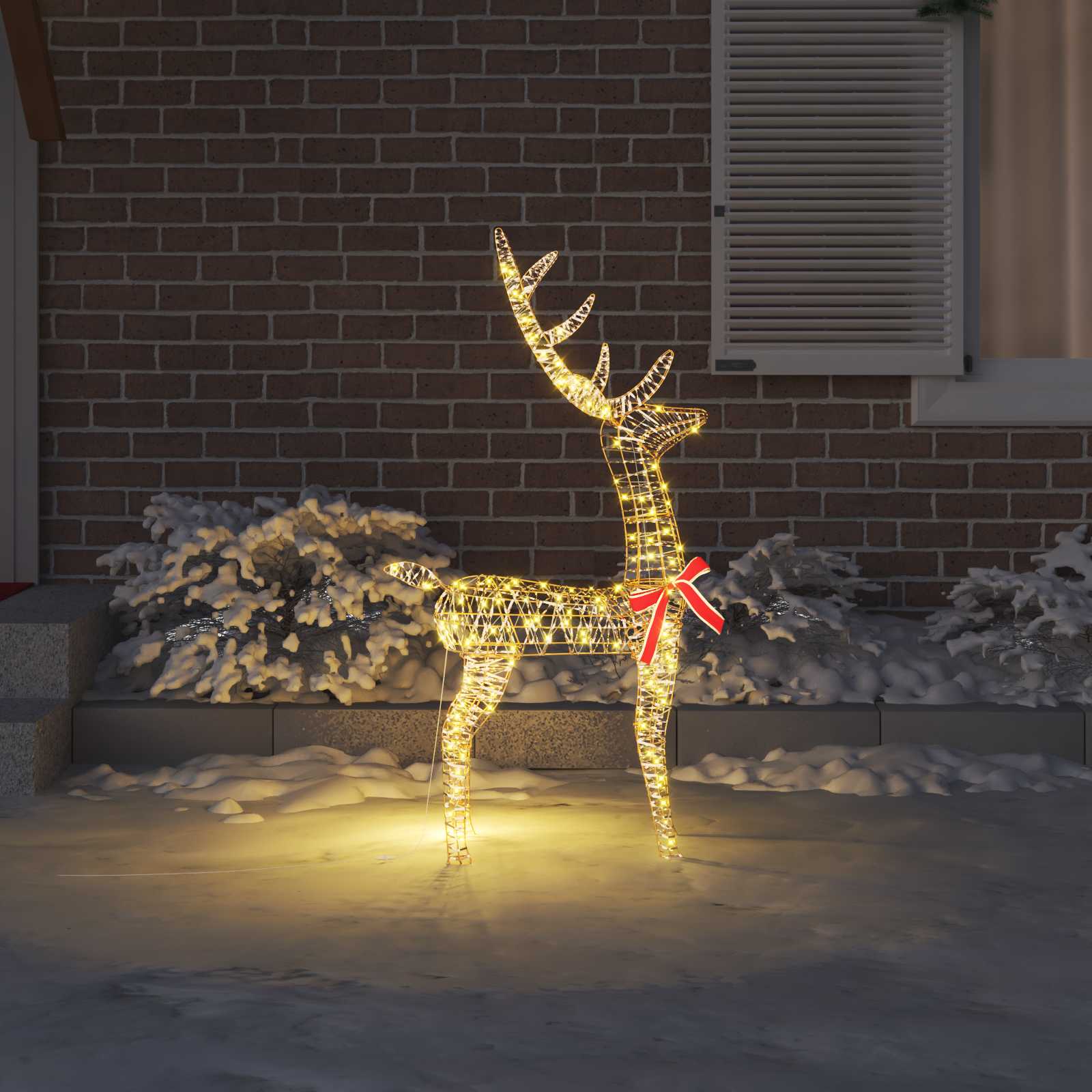 3D Elnias 140 LED Šilta balta 128 cm PET