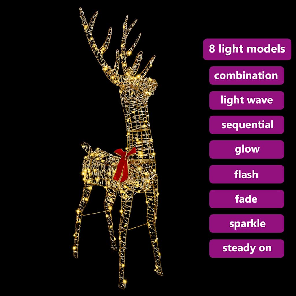 3D Elnias 140 LED Šilta balta 128 cm PET