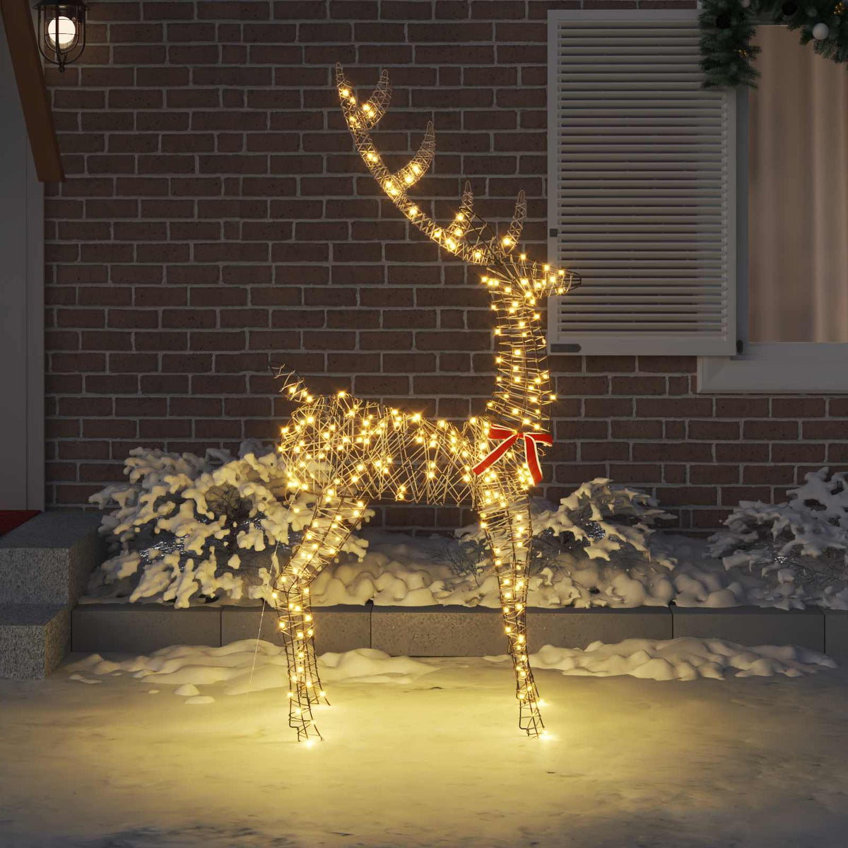 3D Elnias 250 LED Šilta balta 180 cm Ratanas