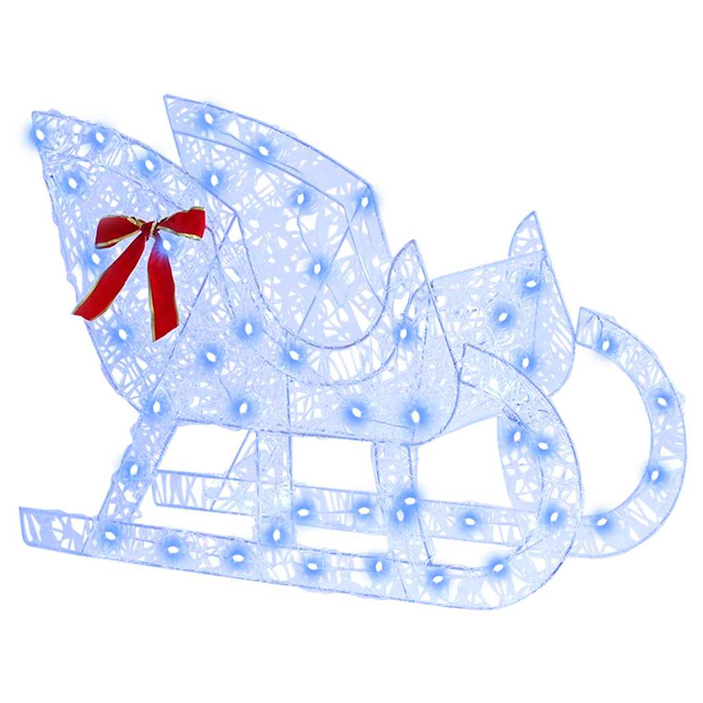 Elnių tempimo roges Mėlyna 70 x 24 x 128 cm Akrilas 200 LED