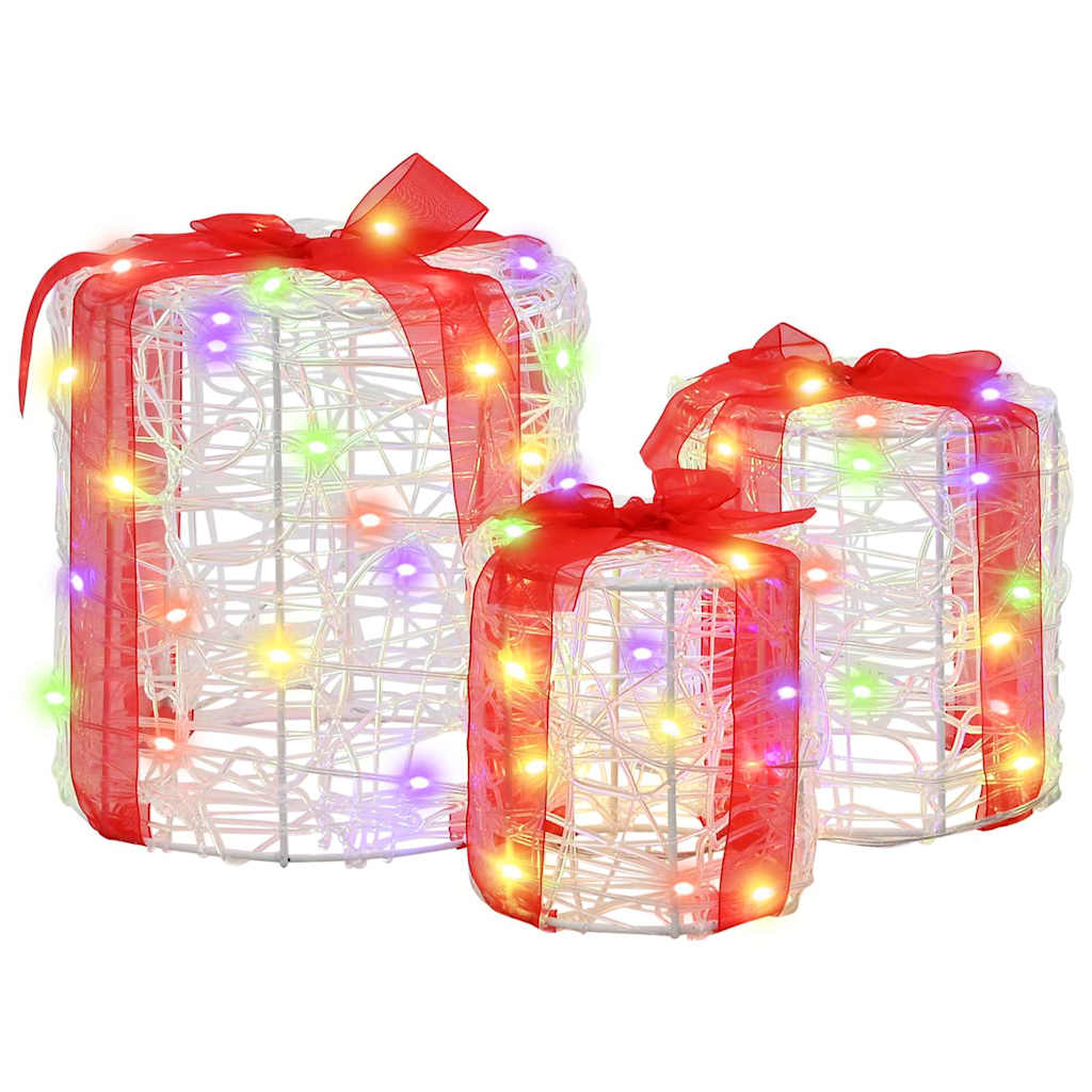 Dovanos Dėžutės Dekoracija 3 pcs spalvingas 20 x 20 x 21 cm