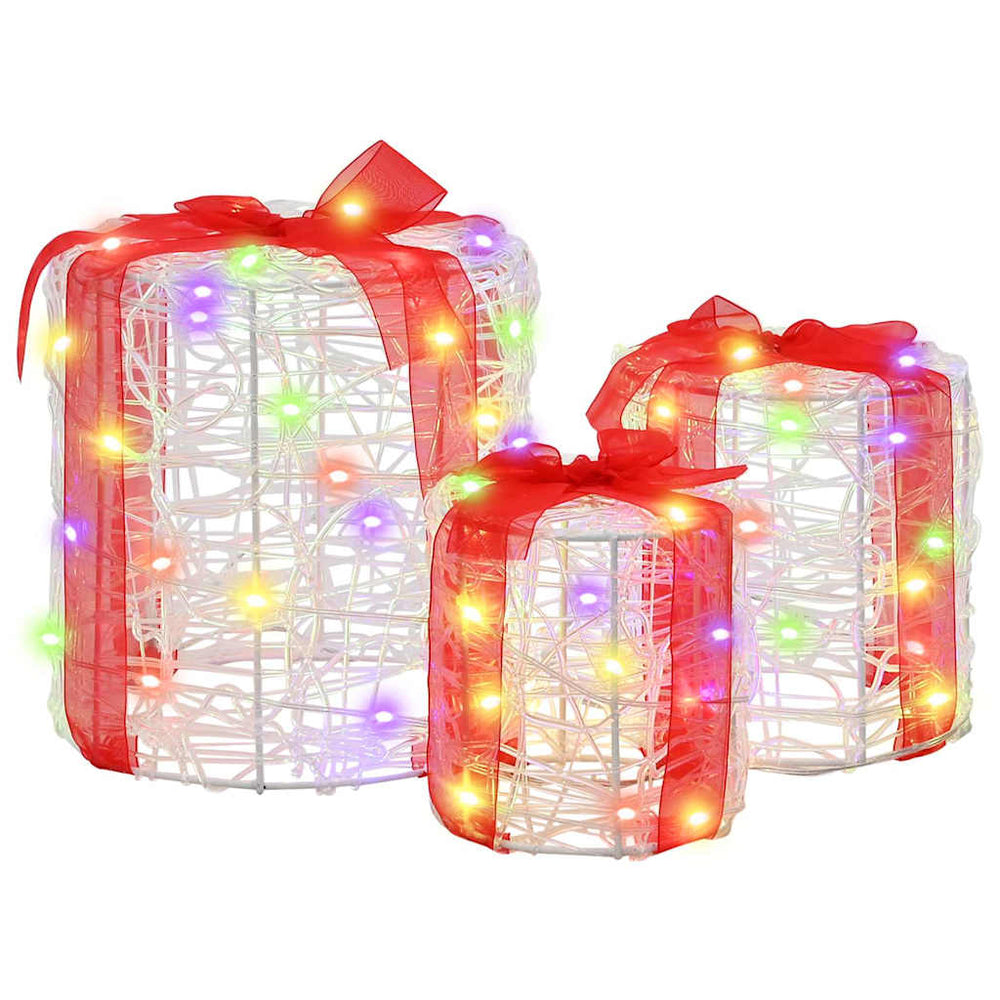 Dovanos Dėžutės Dekoracija 3 pcs spalvingas 20 x 20 x 21 cm