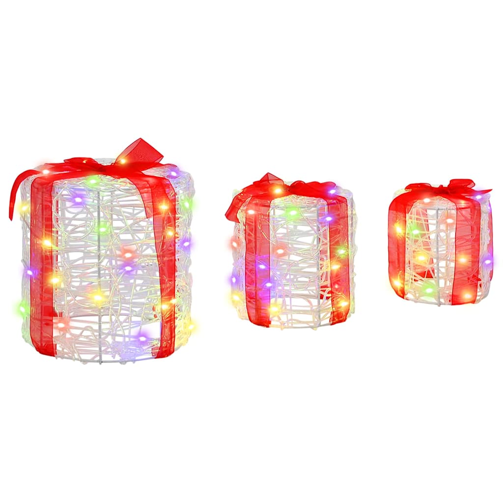 Dovanos Dėžutės Dekoracija 3 pcs spalvingas 20 x 20 x 21 cm