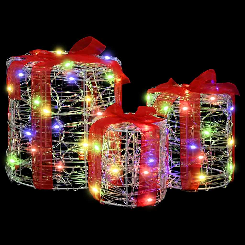 Dovanos Dėžutės Dekoracija 3 pcs spalvingas 20 x 20 x 21 cm