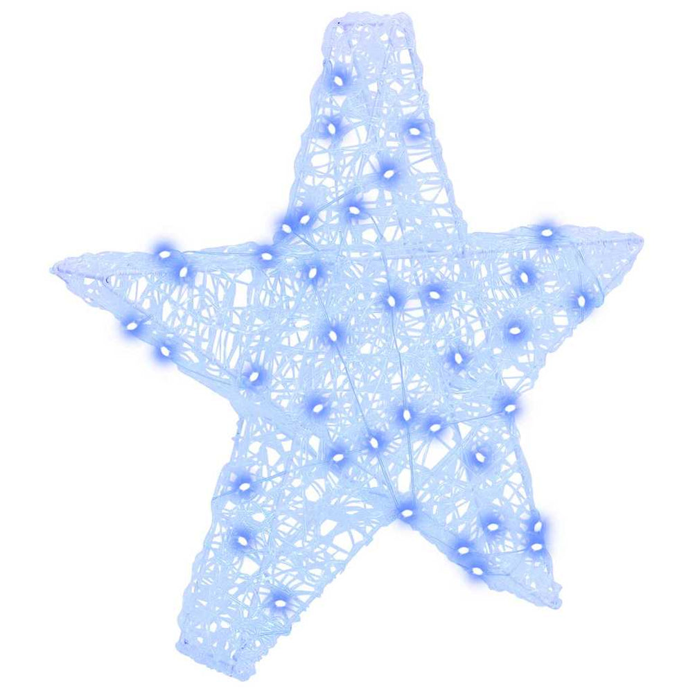 3D Star with 50 LED Blue 55 x 53.5 x 10 cm Acrylic