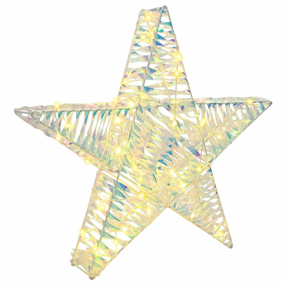 3D žvaigždė su 50 LED Šilta balta 55 x 52.5 x 9 cm PET