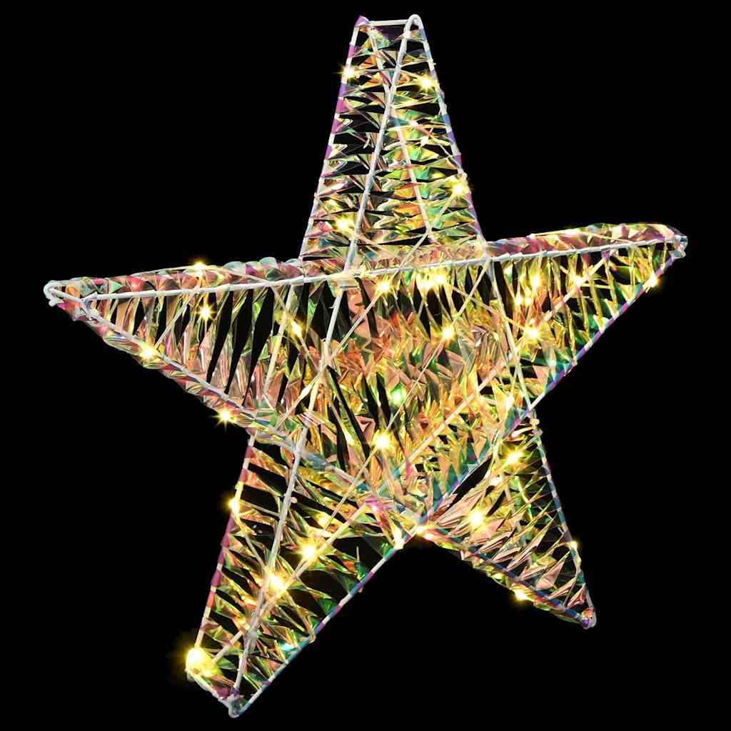 3D žvaigždė su 50 LED Šilta balta 55 x 52.5 x 9 cm PET