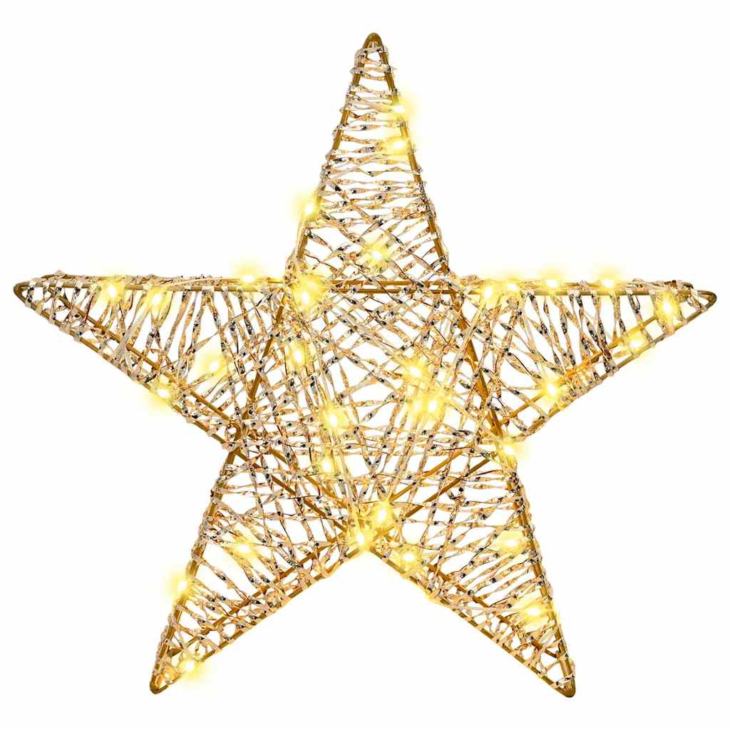 3D žvaigždė su 50 LED Šilta balta 55 x 52.5 x 9 cm PET