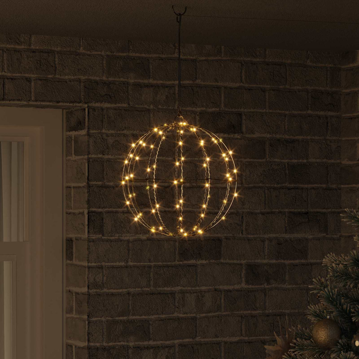 Dovana Šilta balta 30 x 30 x 32 cm Metalas 96 LED