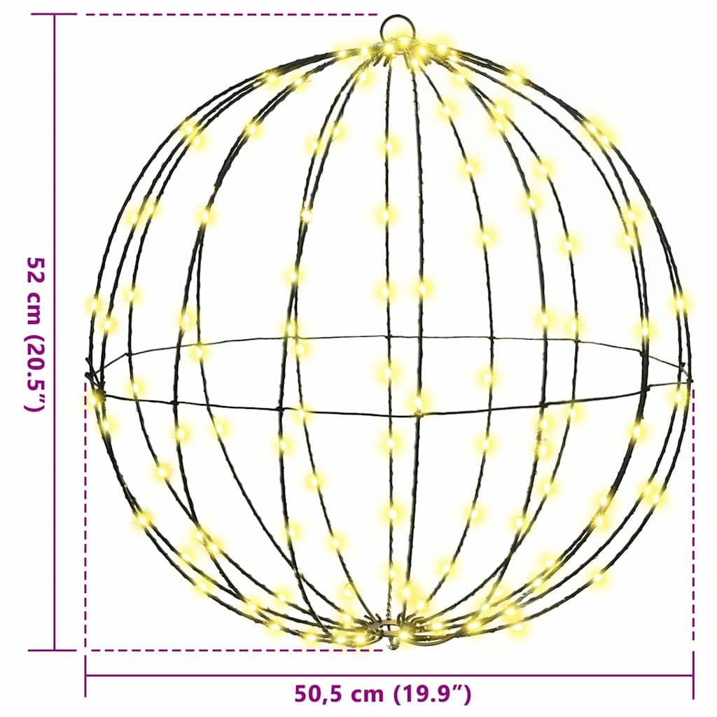 Gift with 160 LED Warm white 50.5 x 50.5 x 52 cm metal