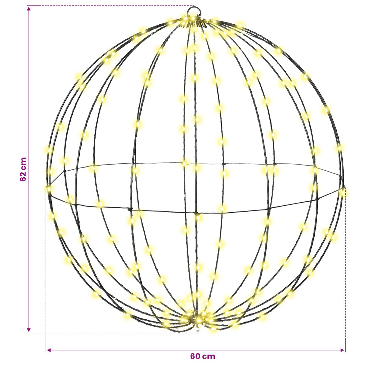 Dovana Šilta balta 60 x 60 x 62 cm Metalas 192 LED