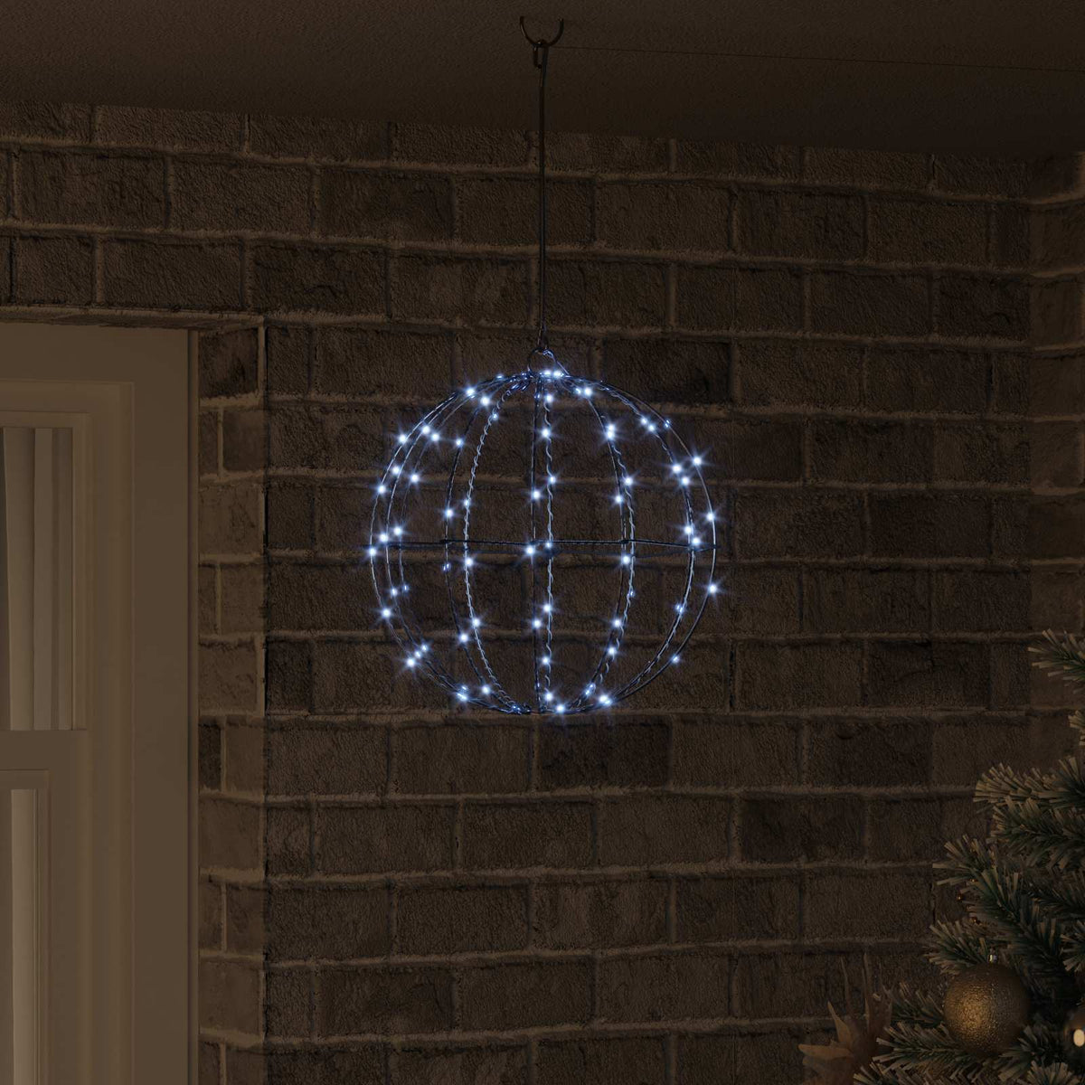 Dovana Šalta balta 30 x 30 x 32 cm Metalas 96 LED