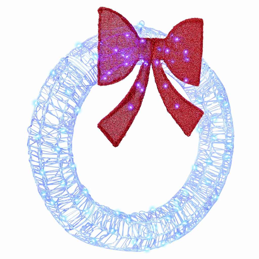 Vītne ar 80 LED zilā krāsā, 90 cm, akrils