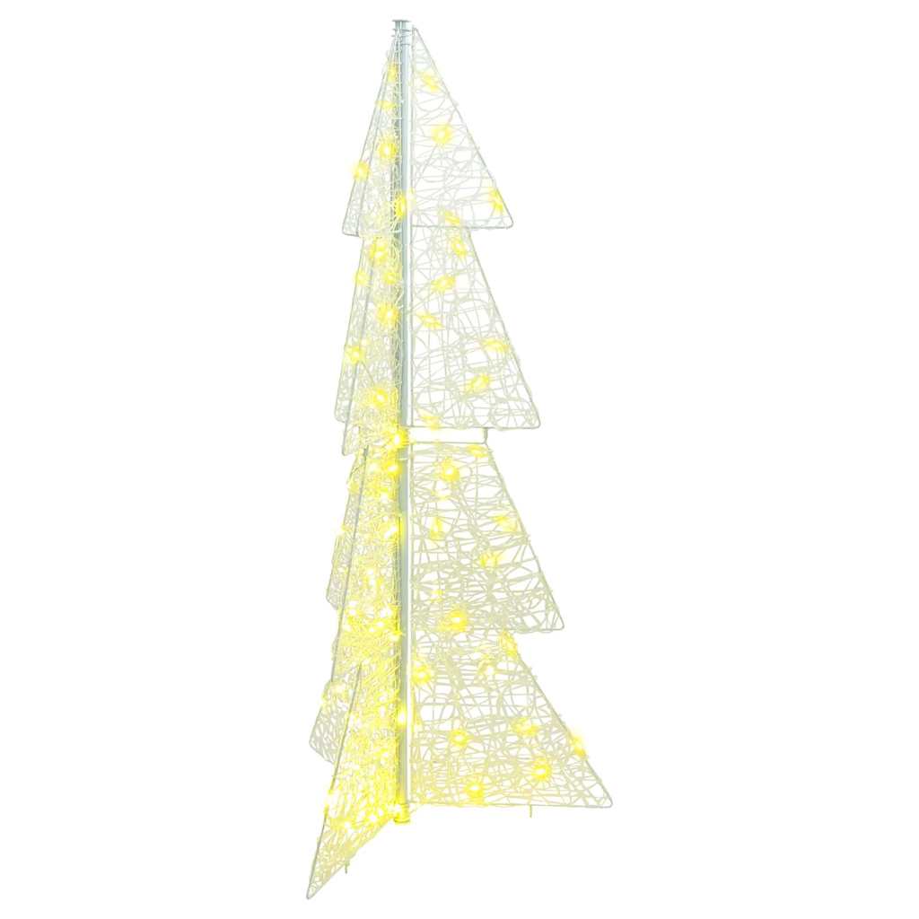 Kalėdų eglutė su 100 LED Šilta balta 120 cm Akrilas