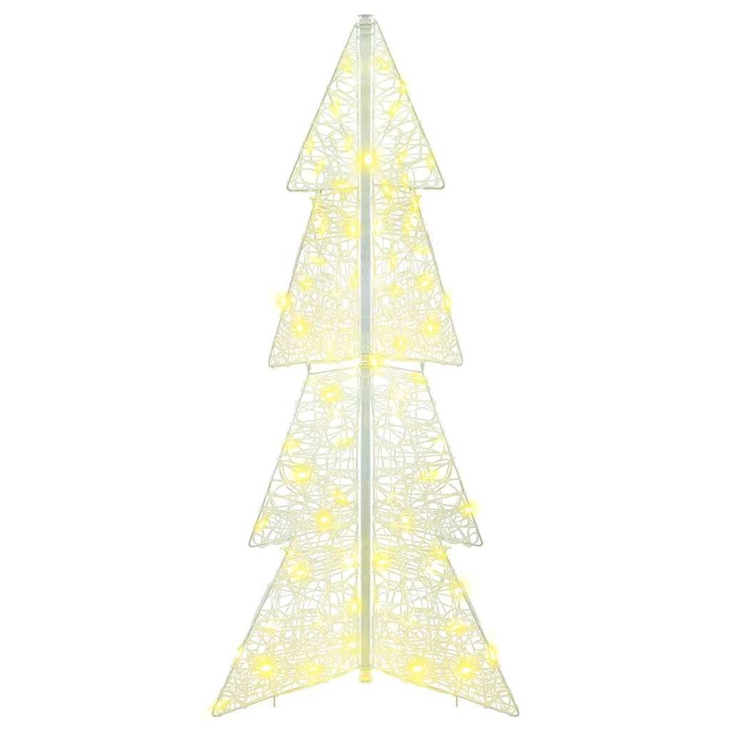 Kalėdų eglutė su 100 LED Šilta balta 120 cm Akrilas