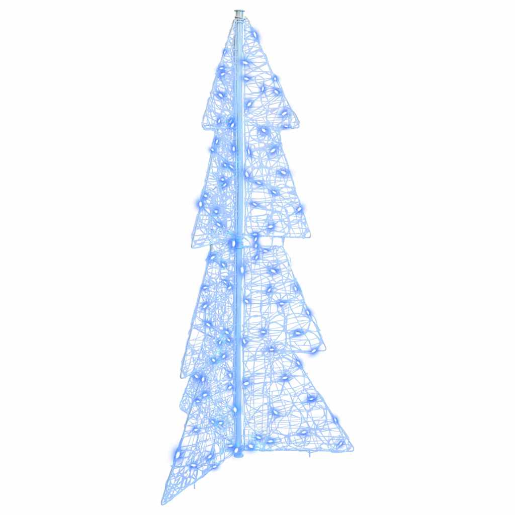 Christmas Tree with 100 LED Blue 120 cm Acrylic