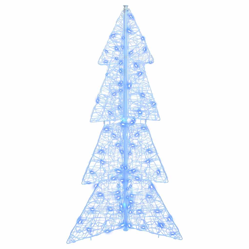 Christmas Tree with 100 LED Blue 120 cm Acrylic