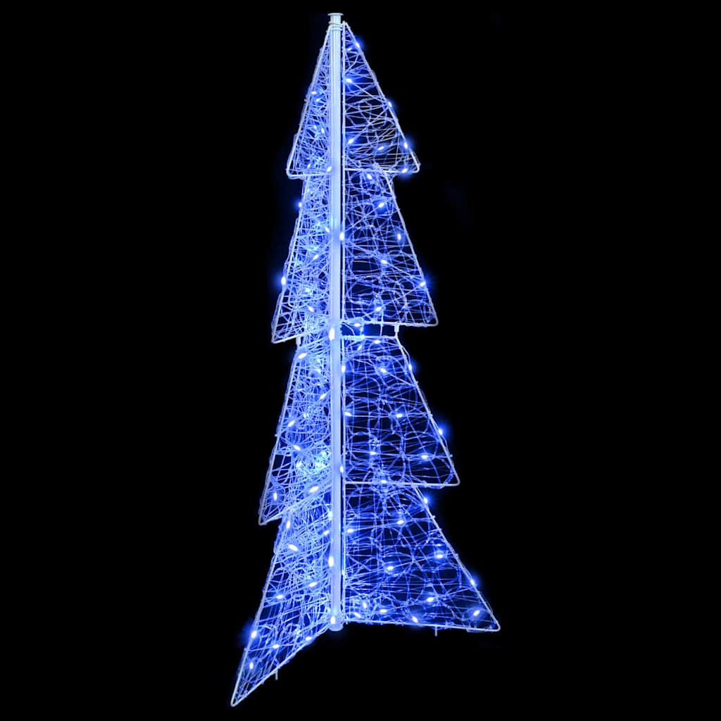 Christmas Tree with 100 LED Blue 120 cm Acrylic