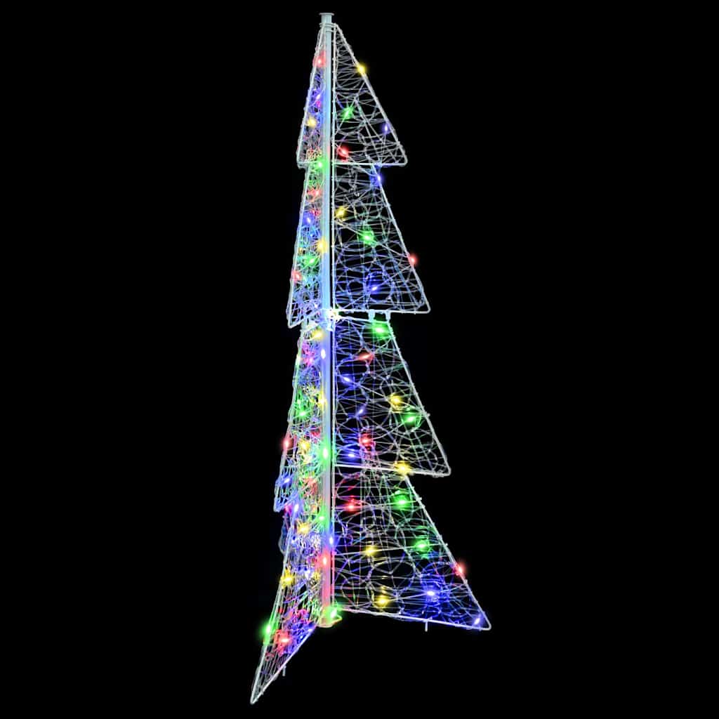 Kalėdų eglutė su 100 LED Įvairiaspalvis 120 cm Akrilas