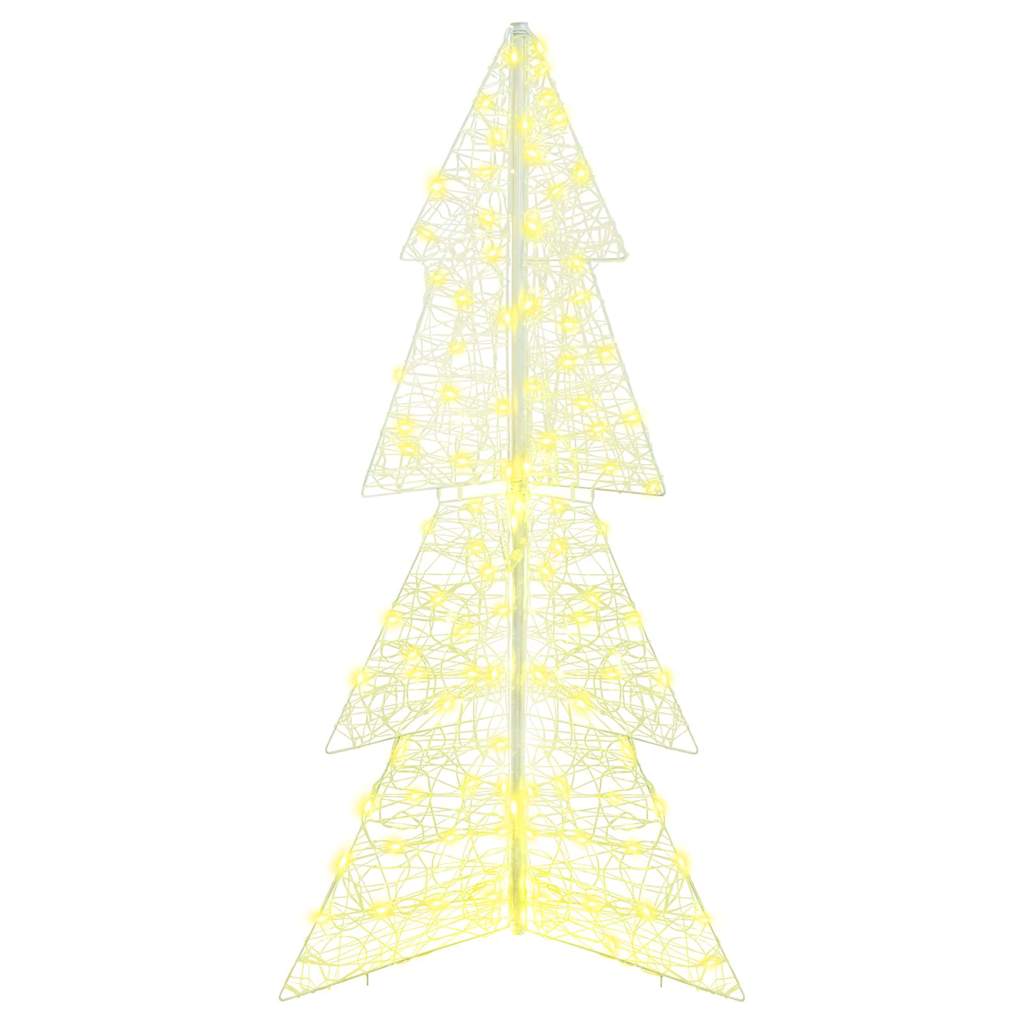 Kalėdų eglutė su 160 LED Šilta balta 150 cm Akrilas
