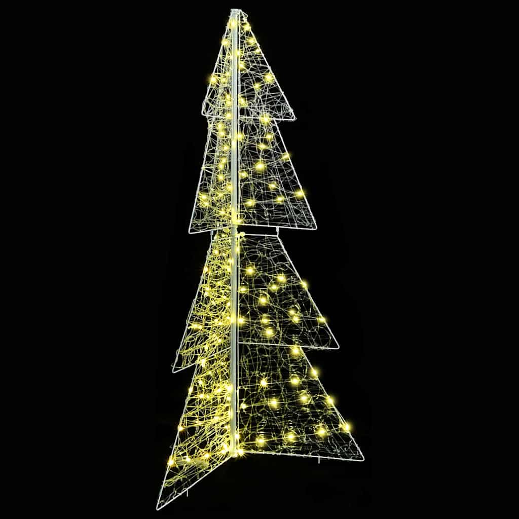 Kalėdų eglutė su 160 LED Šilta balta 150 cm Akrilas