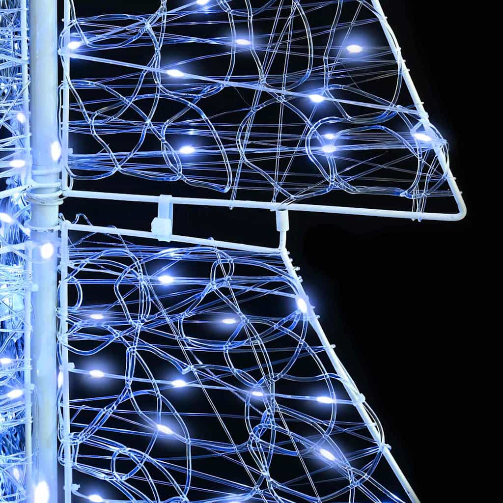 Christmas Tree with 160 LED Cold White 150 cm Acrylic