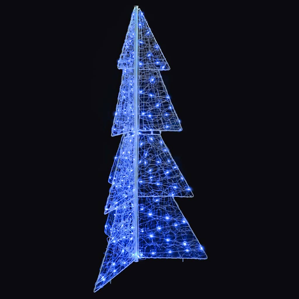 Kalėdų eglutė su 160 LED Mėlyna 150 cm Akrilas