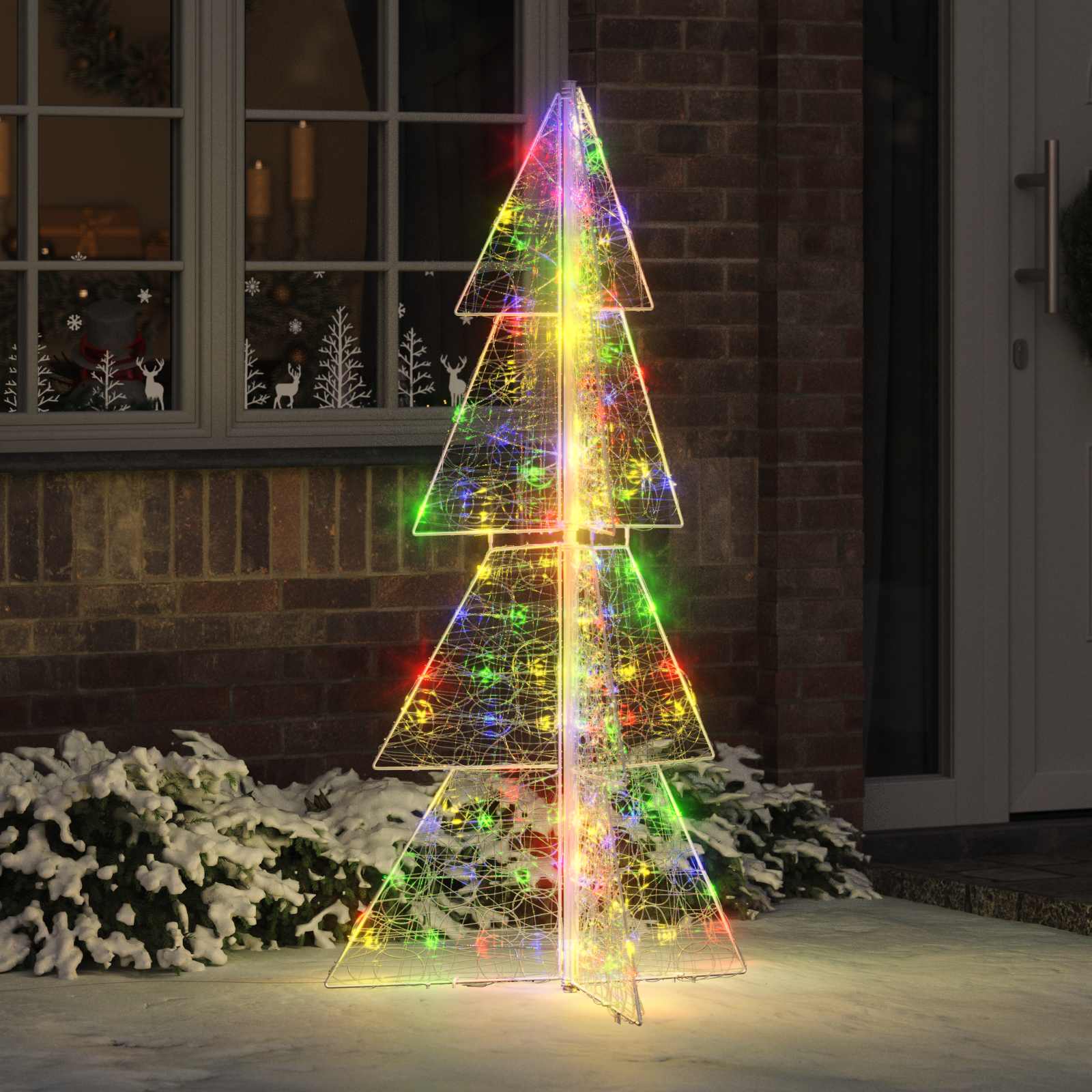 Christmas tree with 160 LED Multicolor 150 cm Acrylic