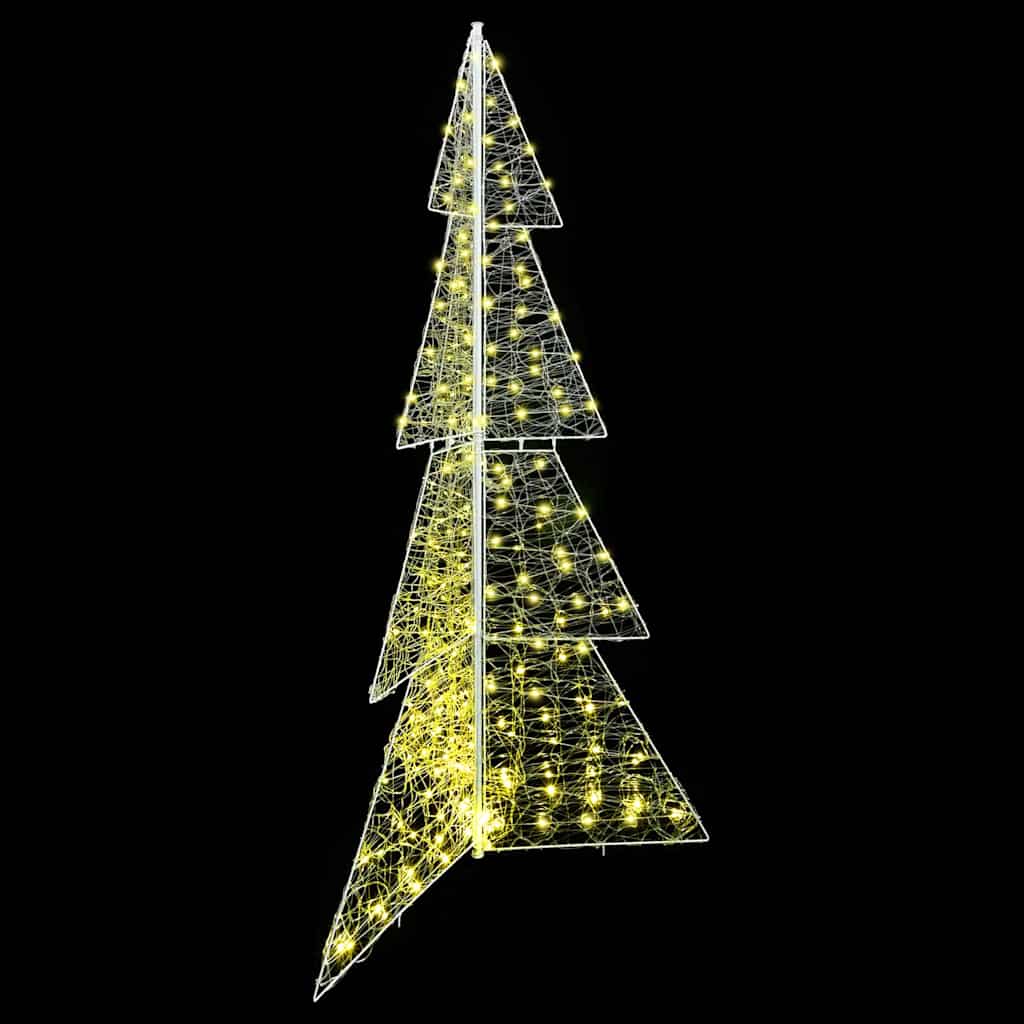 Kalėdų eglutė su 240 LED Šilta balta 180 cm Akrilas
