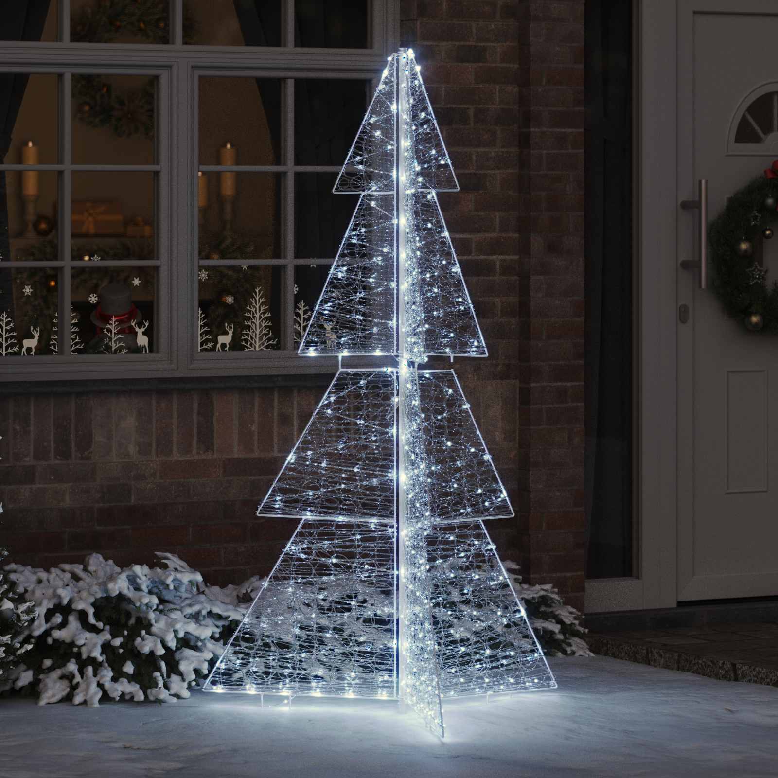 Christmas tree with 240 LED Cold white 180 cm Acrylic