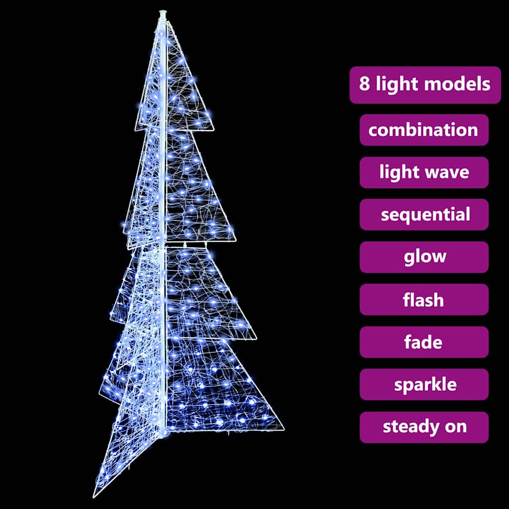 Christmas tree with 240 LED Cold white 180 cm Acrylic