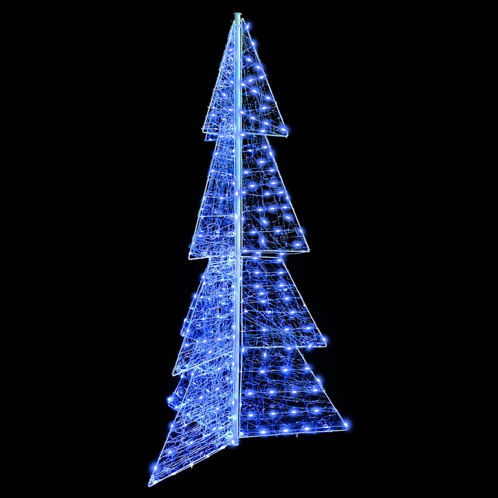 Kalėdų eglutė su 240 LED Mėlyna 180 cm Akrilas