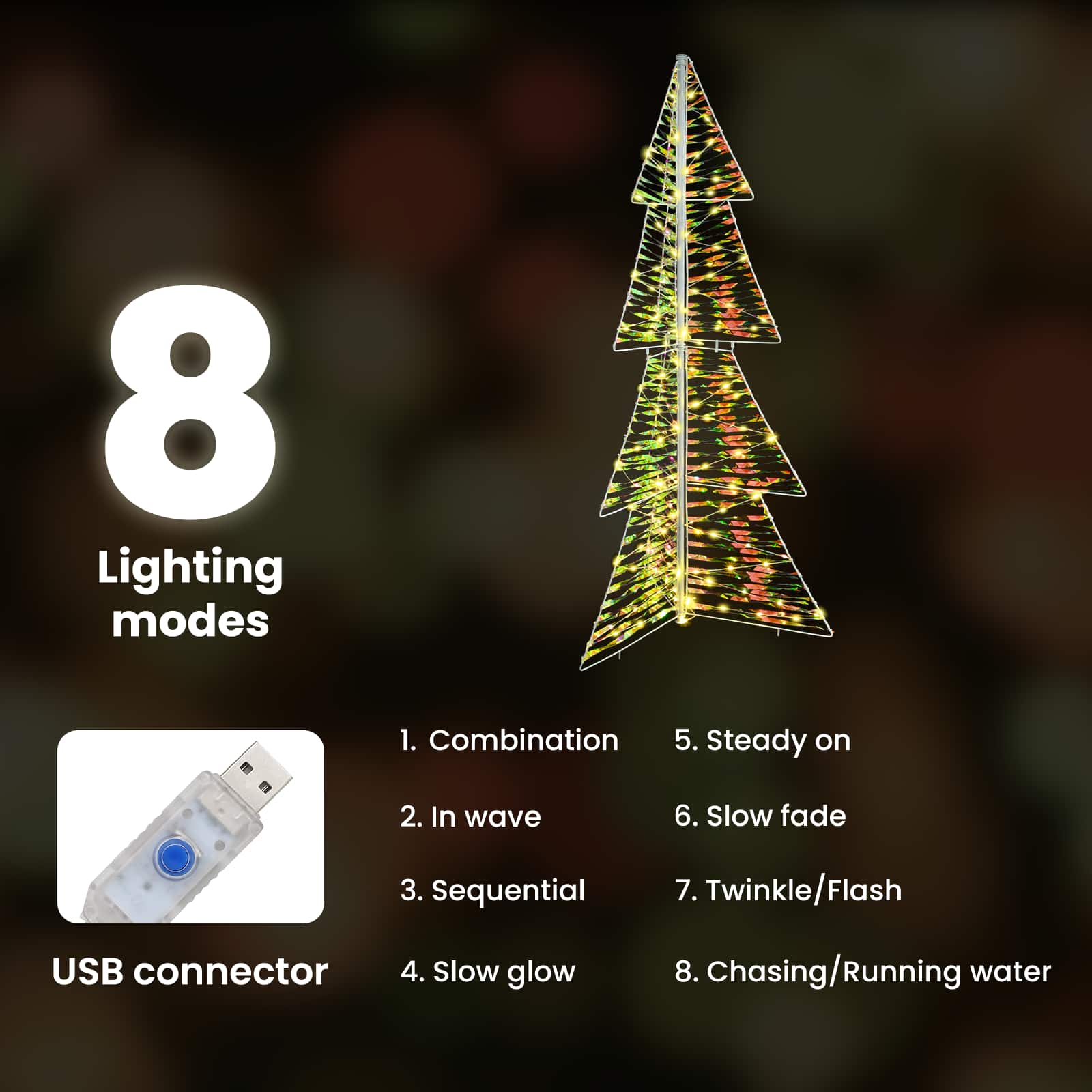 Ziemassvētku egle ar 160 LED silti balta 150 cm PET