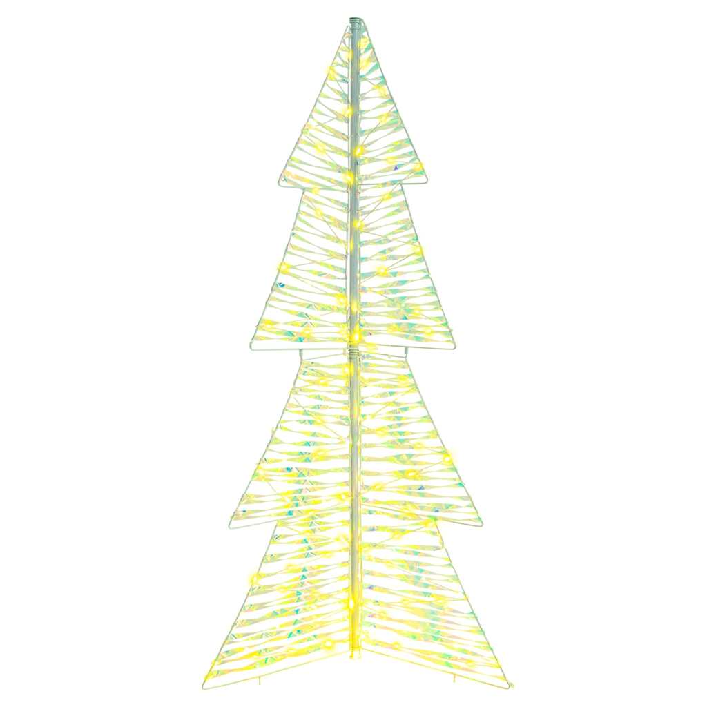 Ziemassvētku egle ar 160 LED silti balta 150 cm PET