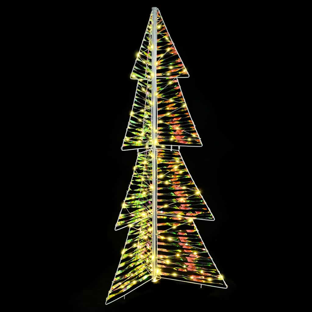 Ziemassvētku egle ar 160 LED silti balta 150 cm PET